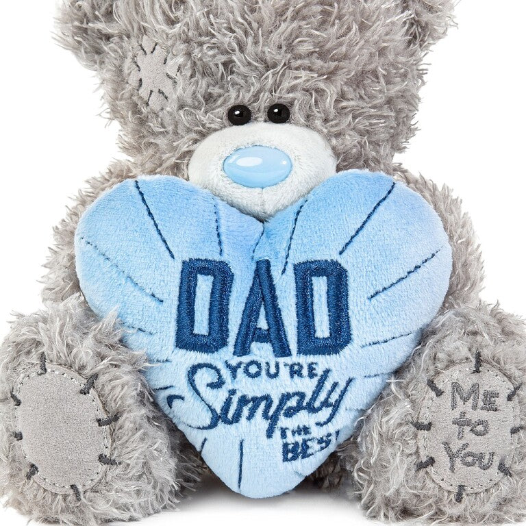 Tatty Teddy Bear Holding 'Dad You're Simply the Best' Heart - Image 4
